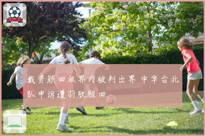 戴资颖回放界内被判出界 中华台北队申诉遭羽联驳回