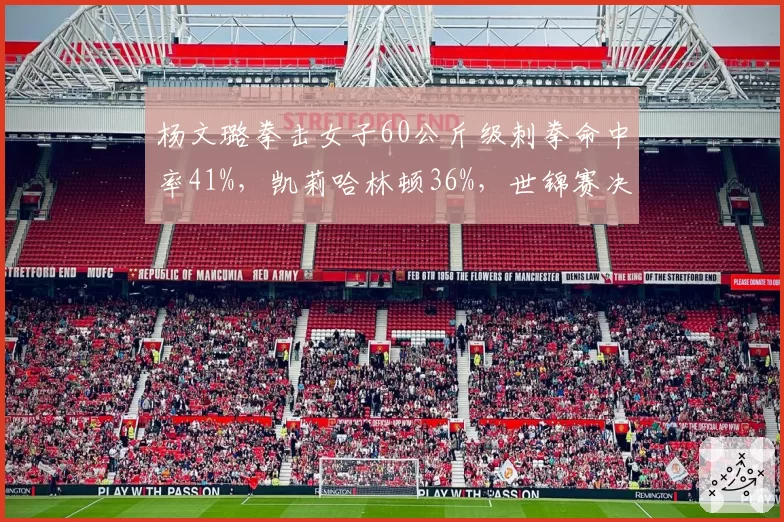 杨文璐拳击女子60公斤级刺拳命中率41%,凯莉哈林顿36%,世锦赛决赛技术统计